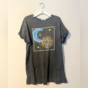 Sun & Moon T Shirt Dress
